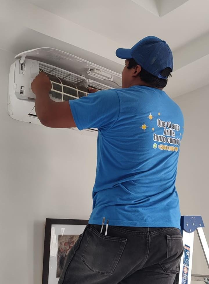 Limpieza de aires con vapor