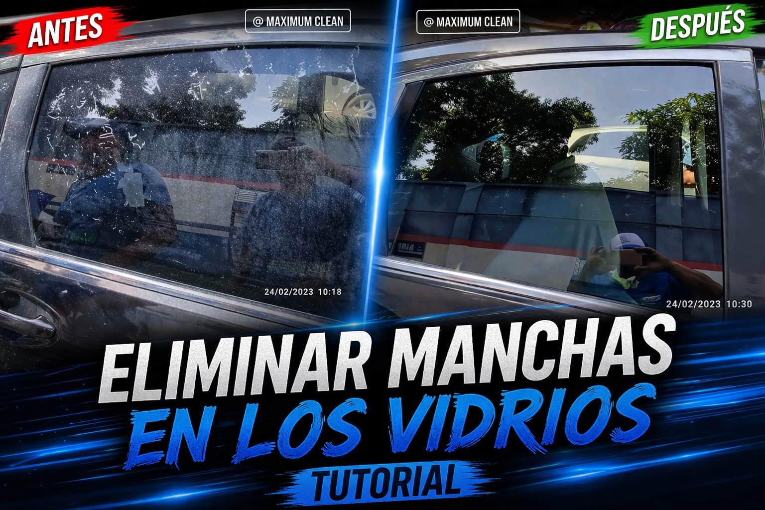 Cómo eliminar manchas de los vidrios del vehículo